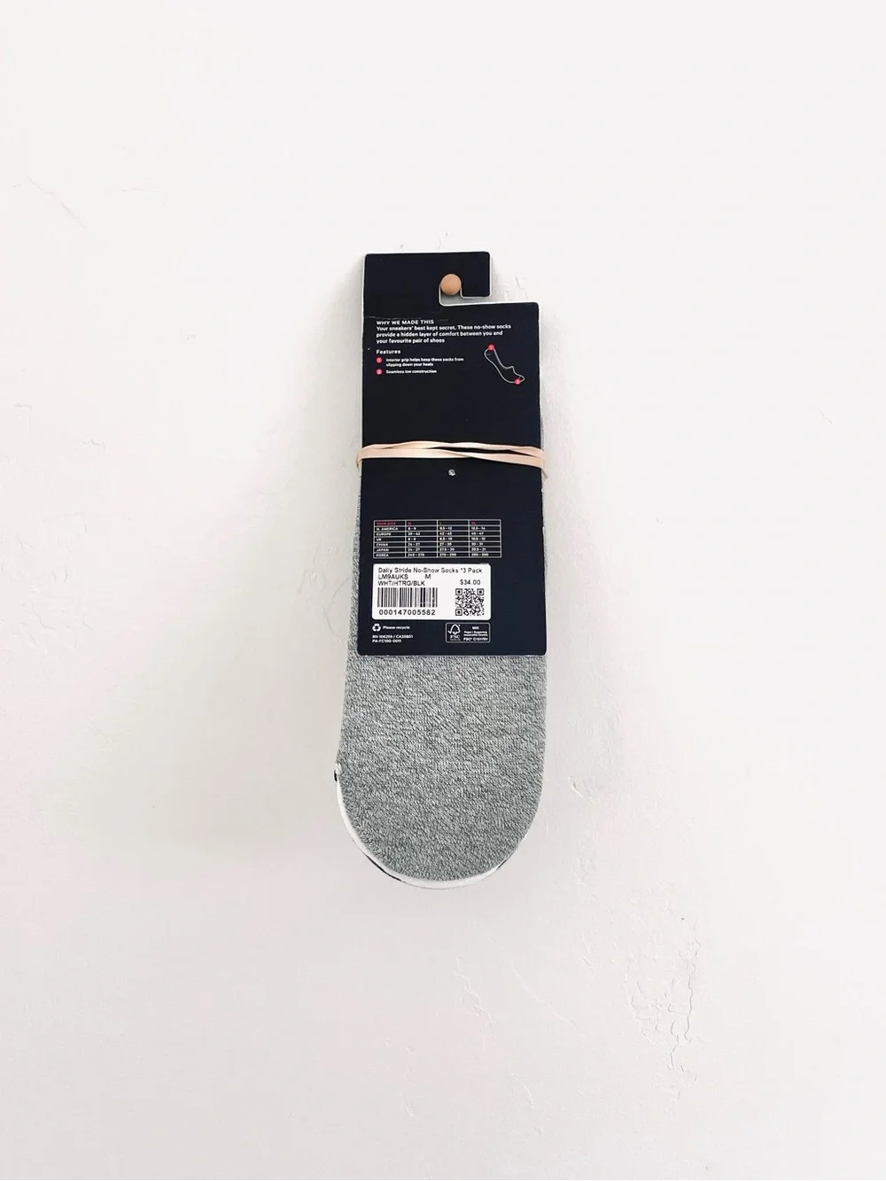 New Lululemon Daily Stride No-Show Socks *3 Pack